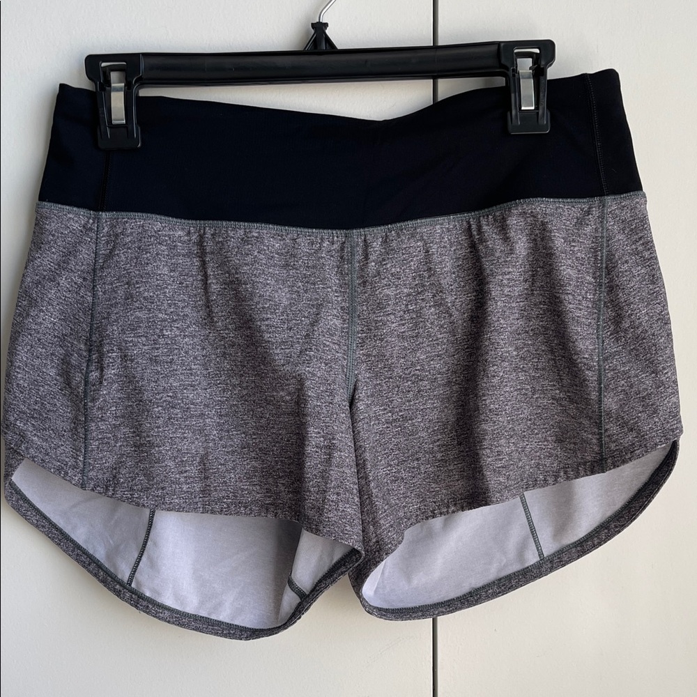 Women's Heather Gray and Black Shorts